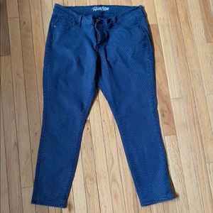 Blue polka dot jeans